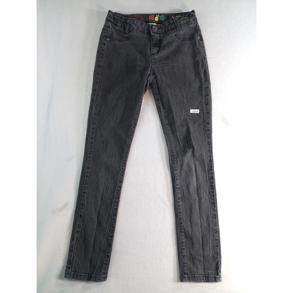 Mudd Jeggings Youth Size 12 Black Skinny Stretch Jeans Mid Rise